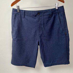 Men's Oakley Quick Dry Lightweight Stretch Shorts Golf Hiking, Blue, Size 32